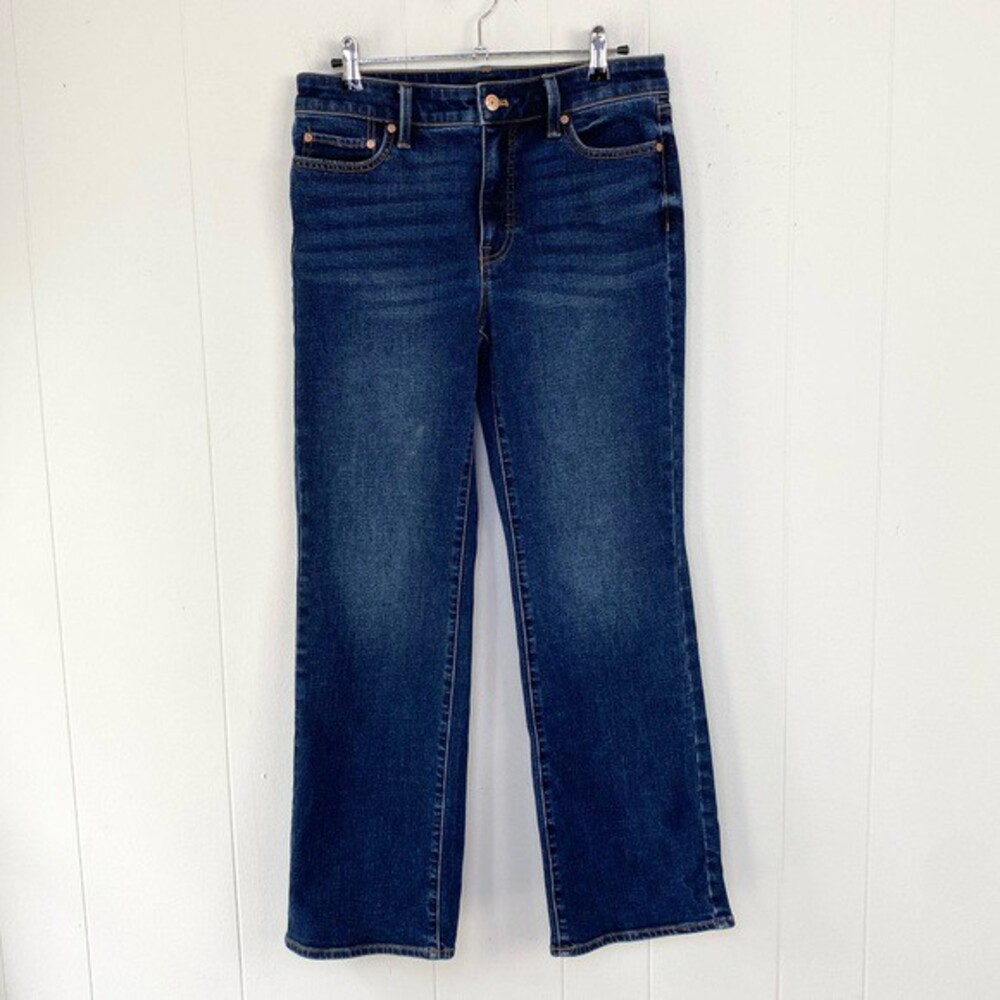 Talbots The Barely Boot Jean Women's Size 6P Dark Wash Stretch Denim *